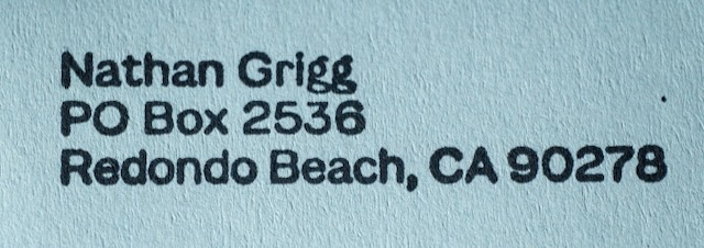 Return address stamp
