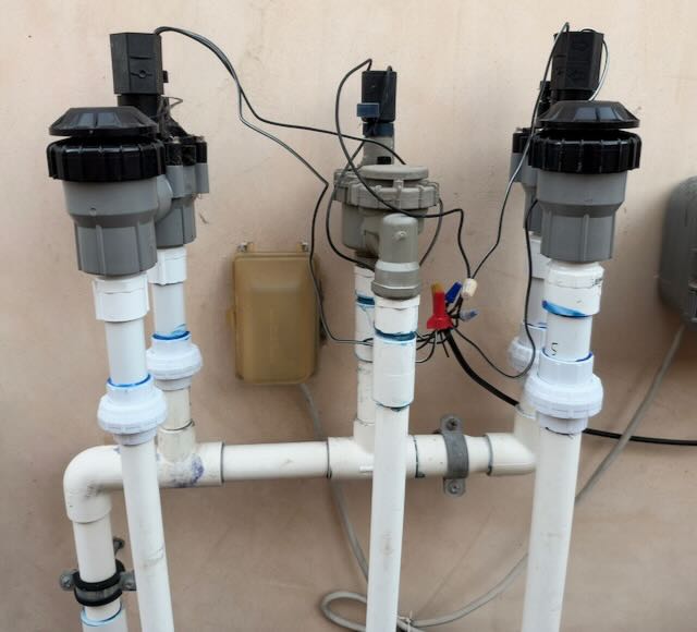 An irrigation valve manifold